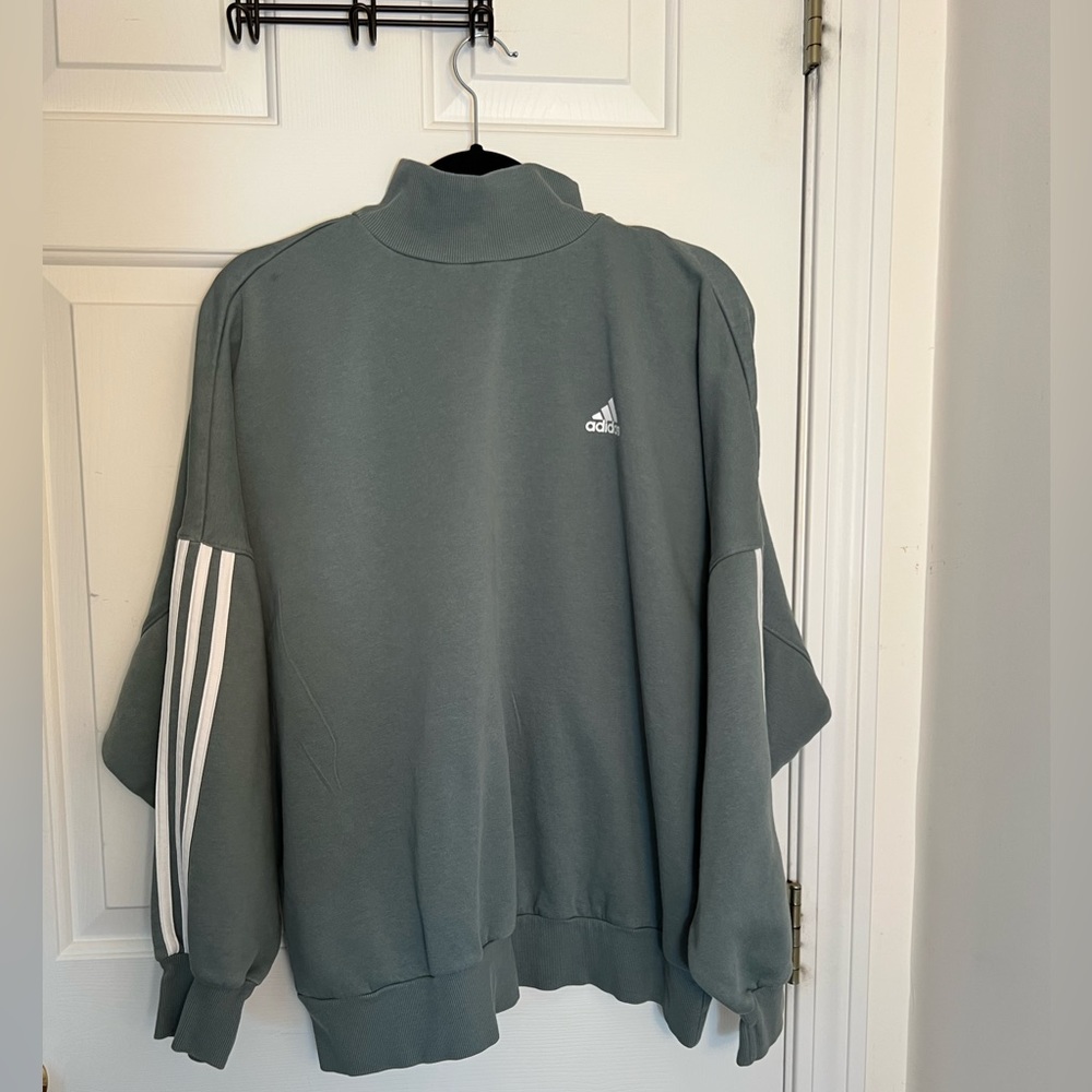 Adidas Teal Green Turtle Neck Sweater